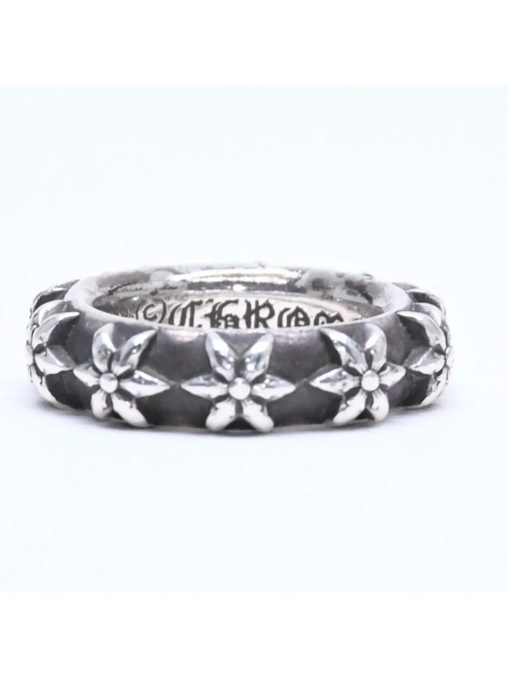 Chrome Hearts Star Band Ring 925 Sterling Silver